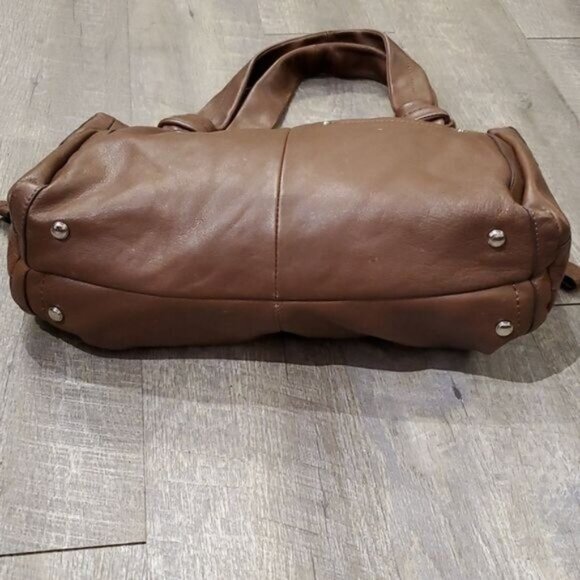 B MAKOWSKY LEATHER BAG HOBO BROWN SHOULDER SATCHEL HANDBAG PURSE WOMAN'S WOMEN'S - Picture 4 of 14